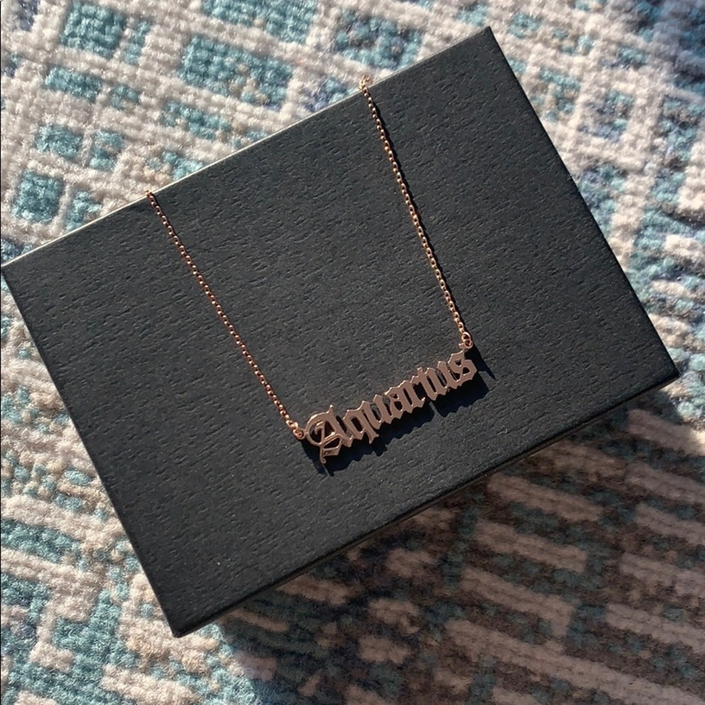 Aquarius Necklace Dipped In RoseGold...